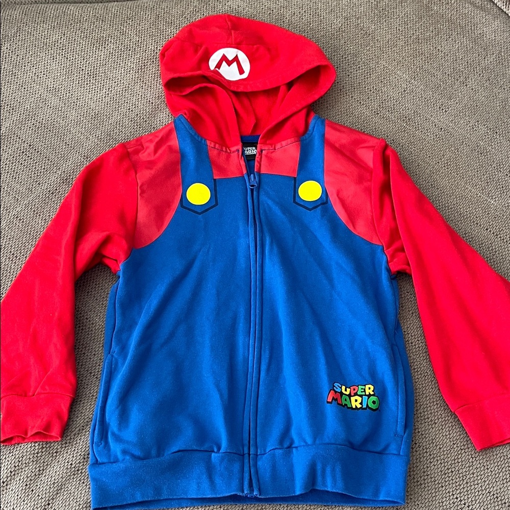 Nintendo Super Mario Kids Hoodie - Red and Blue